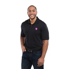 aerial view a group of mens crandall short sleeve pique polo, image 1 of 3