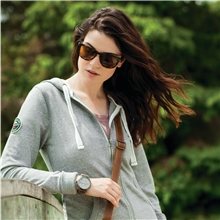a group of womens sandylake roots73 french terry full zip hoodie