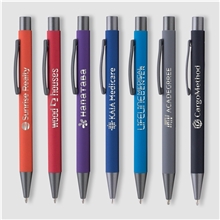 aerial view a group of bowie softy ballpoint pen, image 1 of 3