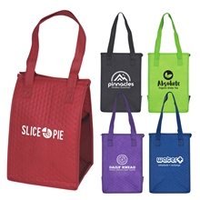 a group of cross country - non - woven insulated lunch tote bag