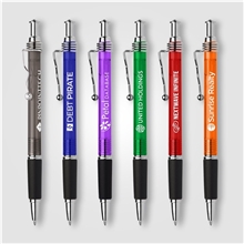 aerial view a group of jazz squiggle clip pen, image 1 of 2