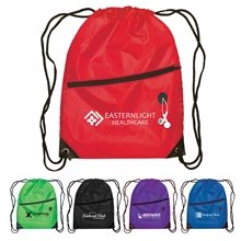 a group of daypack - drawstring backpack - 210d polyester