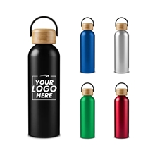 23.6 oz Refresh Aluminum Bottle With Bamboo Lid