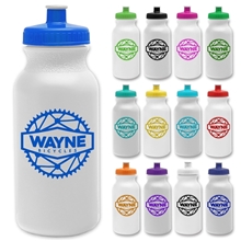 a group of omni 20 oz bike water bottles