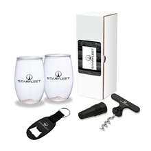 a black vineyard 4- piece picnic gift set