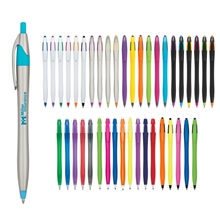 aerial view a group of dart click ballpoint pen, image 1 of 2