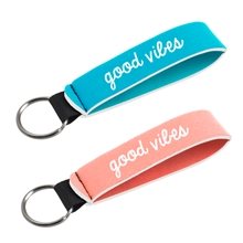 a group of neoprene wrist strap key holder