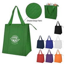 a group of dimples non - woven cooler tote bag