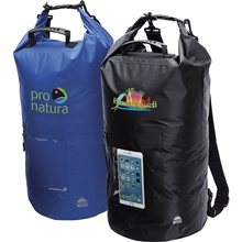 aerial view a group of urban peak(r) 31l dry bag backpack, image 1 of 3