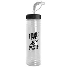 24 oz Slim Fit Water Bottle With Straw Lid