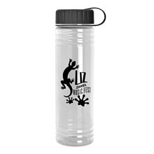 24 oz Slim Fit Water Bottle With Tethered Lid