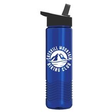 24 oz Wave Bottle With Flip Straw Lid - Made with Tritan