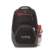 aerial view a black rangeley laptop backpack, image 1 of 2