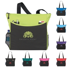 a group of two - tone tote bag - screen