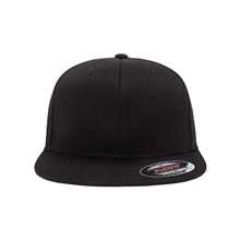 aerial view a black flexfit adult pro baseball on - field cap - all, image 1 of 3