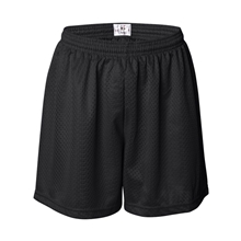 aerial view a black badger - womens pro mesh 5 shorts with solid liner - colors, image 1 of 3
