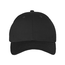 aerial view a black valucap - adult cotton twill cap - colors, image 1 of 3