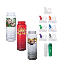 26 oz PET Bottle with Flip Spout Infuser