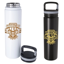 26 oz Vacuum Insulated Bottle with Carabiner Lid