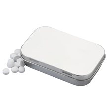 3 3/4 x 2 3/8 Large Rectangular Hinged Tin with Mints