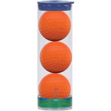3 Ball Clear Tube W / Wilson Duosoft Golf Balls