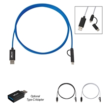 3- In -1 10 Ft. Braided Charging Cable
