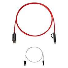 3- In -1 5 Ft. Braided Charging Cable