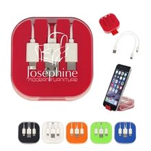 3- In -1 Charge Cable With Phone Stand