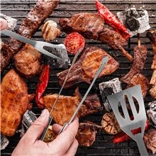 3- Piece Stainless Steel BBQ Grill Set