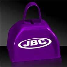 3 Purple Metal Cowbell