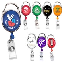 30 Cord Retractable Carabiner Style Badge String Reel And Badge Holder