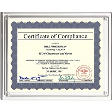 aerial view a clear magnetic certificate holder - clear on clear - 8 1/2 x 11 insert, image 1 of 4