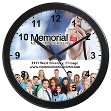 aerial view a black crown 14 grande wall clock, image 1 of 2