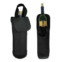 aerial view a black vineyard single bottle wine cooler, image 1 of 2
