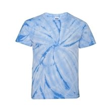 aerial view a columbia dyenomite - youth cyclone pinwheel tie - dyed t - shirt - colors, image 1 of 3