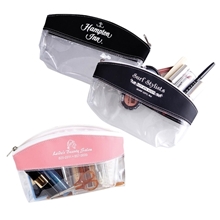 a assorted clearly smart cosmetic bag