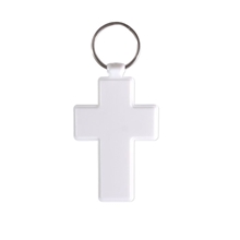 aerial view a white cross keychain, image 1 of 5