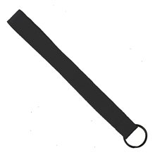 3/4 Sewn Polyester Keychain with Metal Split - Ring