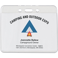 4-1/4 x 3-1/2 Vinyl Badge Pouch