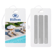 4 5/16 W x 2 3/8 H Rectangle Luggage Tag