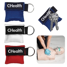 a group of disposable cpr mask with pouch