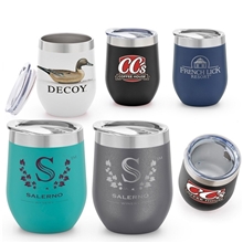 aerial view a group of 12 oz napa stemless wine tumbler, image 1 of 2