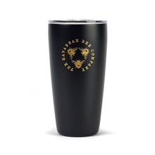 aerial view a black powder miir(r) vacuum insulated tumbler - 16 oz, image 1 of 7