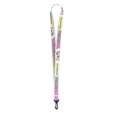 aerial view a custom owen 3/4 import air ship super soft polyester multi - color sublimation lanyard, image 1 of 3
