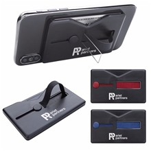 a group of comfort grip rfid phone wallet with stand