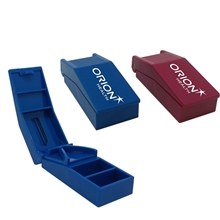 a group of dual compartment pill box cutter