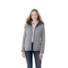aerial view a group of womens arlington waterproof 3- in -1 jacket, image 1 of 9