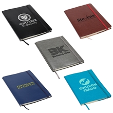 aerial view a group of conclave flex refillable leatherette cover journal, image 1 of 2