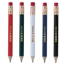 a group of round golf pencil with eraser