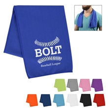 a group of recycled polyester rpet cooling sport towel